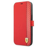 Ferrari FESAXFLBKP13LRE iPhone 13 Pro / 13 6.1&quot; rot/rotes Buch On Track Carbon Stripe