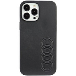 Audi Kunstleder iPhone 13 Pro Max 6,7&quot; schwarz/schwarz Hardcase AU-TPUPPCIP13PM-TT/D1-BK