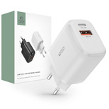 Tech-Protect C20W USB-C PD 20W / USB-A QC 3.0 Netzwerkladegerät – Weiß