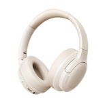 Baseus Bass BH1 Lite Wireless On-Ear Bluetooth 6.0 Headphones - White