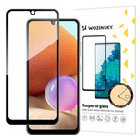 Wozinsky Super Durable Full Glue Tempered Glass Full Screen Cover with Frame Case Friendly Samsung Galaxy A32 5G Black