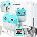 Wozinsky WDT-02 Thermodruckerkamera für Kinder, Blau