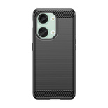 Carbon Case Silikonhülle für OnePlus Ace 2V/OnePlus Nord 3 - schwarz