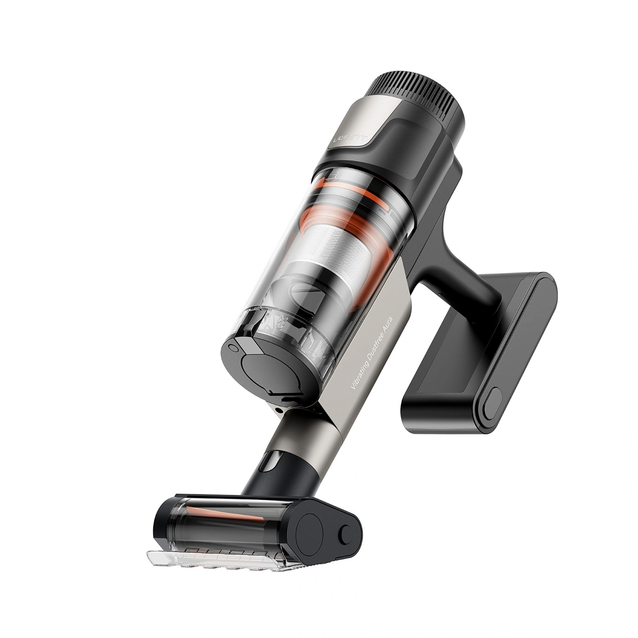 UWANT V600 vacuum cleaner with a built-in brush for upholstery and mattresses.