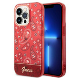 Guess GUHCP14LHGBNHR iPhone 14 Pro 6,1&quot; rot/rote Hardcase Bandana Paisley