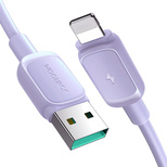 Joyroom Multi-Color Series A14 Lightning / USB-A 2,4A 1,2 m Kabel - Lila