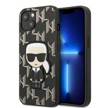 Karl Lagerfeld KLHCP13MPMNIKBK iPhone 13 6.1&quot; hardcase black/black Monogram Ikonik Patch