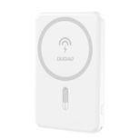 Powerbank magnetyczny Dudao K14S 20W 5000mAh 1x USB-A 1x USB-C - biały