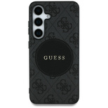 Guess 4G Round Patch Classic Logo MagSafe case for Samsung Galaxy S25 Ultra black