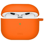 Uniq Nexo AirPods 4 + Ohrhaken Silikonhülle – Orange