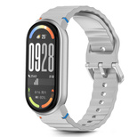 Tech-Protect Silikon-Sportarmband für Xiaomi Smart Band 8 / 9 / 10 / NFC - Grau