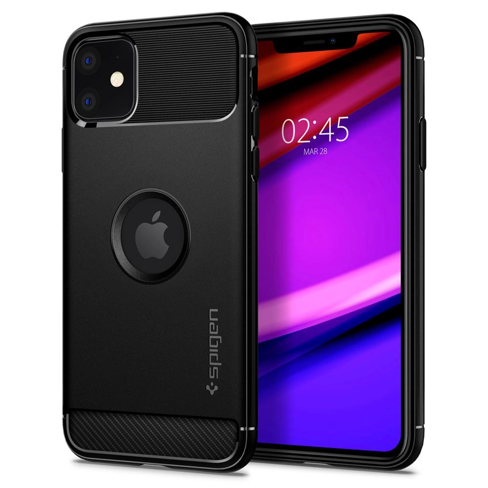 Spigen Rugged Armor iPhone 11 Case Matte Black