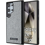 Karl Lagerfeld Rhinestone Metal Logo case for Samsung Galaxy S24 Ultra - silver