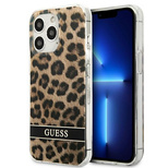 Guess GUHCP13LHSLEOW iPhone 13 Pro / 13 6.1&quot; brown/brown hardcase Leopard