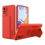 Wozinsky Kickstand Case Silikonhülle mit Ständer Xiaomi Redmi Note 11 Pro rot