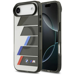 Etui BMW M IML Metal Buttons Tricolor Lines MagSafe na iPhone Air - szare