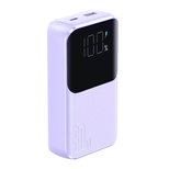 Joyroom JR-PBC06 mini power bank with built-in USB-C / Lightning cables 30W 10000mAh - purple