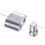 Baseus CRDYQ-0S Splitter 2x Cigarette Lighter Socket 80W 2x USB-A 3.1A - Silver