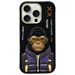 Nimmy Cool&amp;Cute 2.0 Monkey Case für iPhone 16 Pro Max - Schwarz