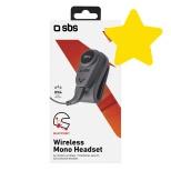 SBS TEEARSETMONOMOTOBTK mono wireless headset for motorcycle helmet - black