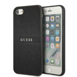 Guess GUHCI8PSASBBK iPhone 7/8 / SE 2020 / SE 2022 black/black Saffiano Strap