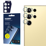 Szkło na obiektyw 3mk HARDY Lens Protection Pro do Samsung Galaxy S24 Ultra - zółte