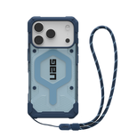 Etui UAG Pathfinder Clear MagSafe Bundle ze smyczą na iPhone 17 Pro - niebieskie