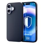 3mk Hardy Silicone MagCase Apple iPhone 16 Case - Navy Blue