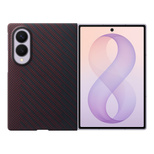 Samsung Carbon Magnet Case for Samsung Galaxy Z Fold 8 compatible with MagSafe + 2 anti-reflective films - red