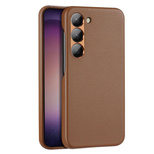 Dux Ducis Grit case for Samsung Galaxy S23+ elegant case made of artificial leather brown