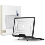 Tech-Protect SmartShell Pro case for MacBook Air 15&quot; 2023-2025 M2 / M3 / M4 - transparent and black
