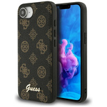 Guess Peony Script Logo MagSafe iPhone 16e Hülle Schwarz