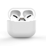 Hülle für AirPods 2 / AirPods 1 Silikon Softcover für Kopfhörer weiß (Hülle C)