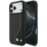 BMW M Carbon Line &amp; Logo MagSafe Case for iPhone 17 Pro Max - Yellow