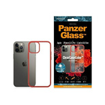 PanzerGlass ClearCase Hülle für iPhone 12 / 12 Pro – transparent und rot