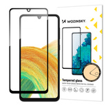 Wozinsky Full Glue Tempered Glass Gehärtetes Glas für Samsung Galaxy A34 5G 9H Vollbildabdeckung mit schwarzem Rahmen