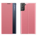 Sleep Case Bookcase Type Case with Smart Window for Samsung Galaxy S21 FE pink