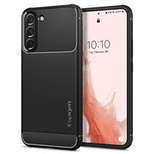 Spigen Rugged Armor Hülle für Samsung Galaxy S22 – Mattschwarz