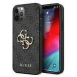 Etui Guess 4G Big Metal Logo na iPhone 12 Pro Max - szare