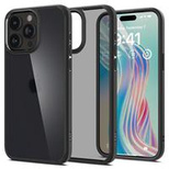 Spigen Ultra Hybrid iPhone 15 Pro Case - Clear Black