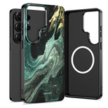 Tech-Protect Lamano MagSafe Case for Samsung Galaxy S26 Ultra - Black and Green