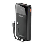 Dudao K15Pro Powerbank 20000mAh 22,5W PD USB-C / USB-A / Integrierte Lightning und USB-C-Kabel - Schwarz
