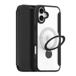 Dux Ducis Skin X Pro iPhone 16 Case with MagSafe, Flip and Stand - Black