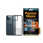 PanzerGlass ClearCase antibakterielle Hülle für iPhone 12 Pro Max – transparent und schwarz