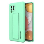 Wozinsky Kickstand Case Silicone Stand Cover for Samsung Galaxy A42 5G Mint