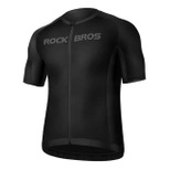 Rockbros 15120002005 Radtrikot mit kurzen Ärmeln, XXL, Schwarz