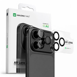 AmazingThing Lens Glass for iPhone 17 Pro / Pro Max with Gray Aluminum Frame