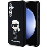 Karl Lagerfeld Silikon Ikonik Hülle für Samsung Galaxy S24+ - schwarz