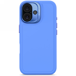 Decoded AntiMicrobial Silicone Stacks Backcover Case with MagSafe for iPhone 16 - Blue