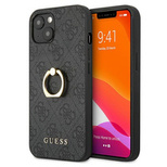 Guess GUHCP13S4GMRGR iPhone 13 mini 5,4&quot; grau/graues Hardcase 4G mit Ringständer